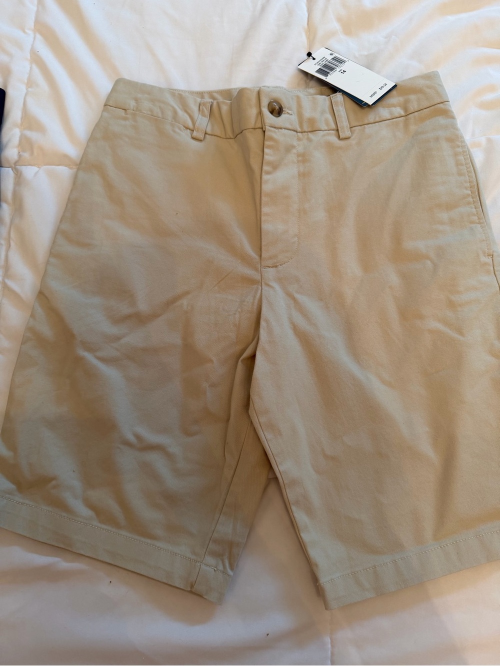 Polo by Ralph Lauren Khaki Flat-Front Kids Shorts